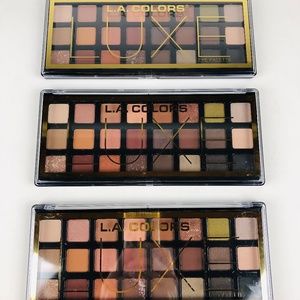LA Colors Luxe Eye Shadow Palette Lot of Three 3 NEW SEALED